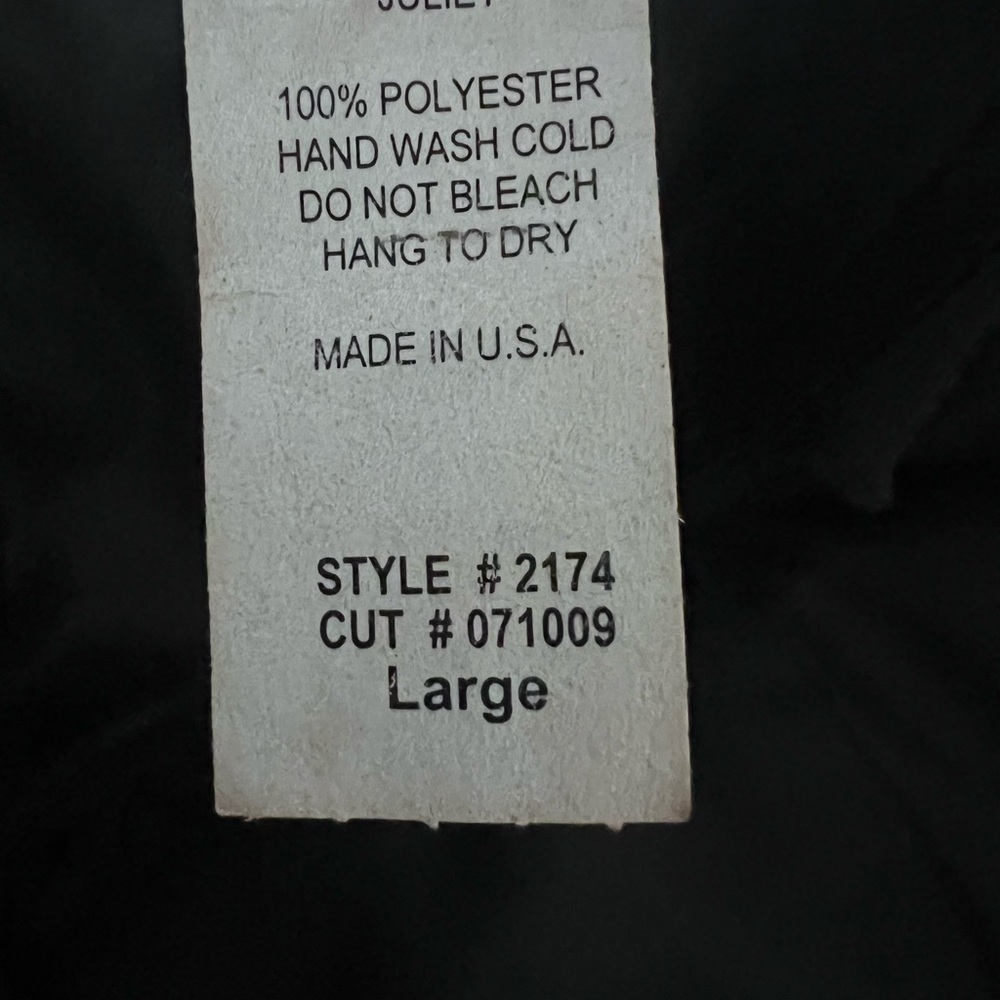 Classic Black Polyester Garment - Large - image 6